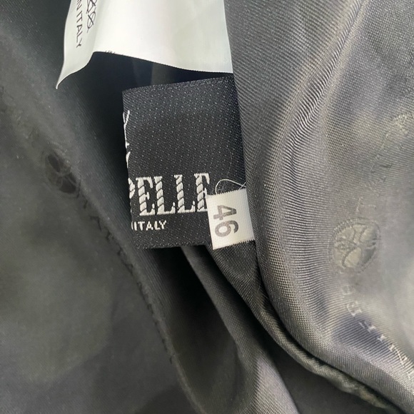 JENNIFER TATTANELLI Gray Antique Leather Short Moto Jacket SZ 46 (10US) - Picture 7 of 12